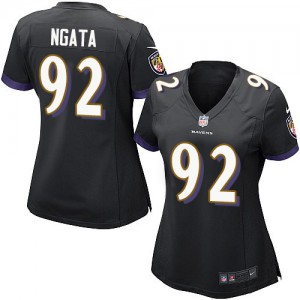 Femmes Nike Baltimore Ravens # 92 Haloti Ngata élite noir alternent NFL Maillot Magasin