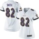 Women Nike Baltimore Ravens &82 Torrey Smith Elite White NFL Jersey