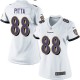 Women Nike Baltimore Ravens &88 Dennis Pitta Elite White NFL Jersey