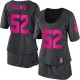 Women Nike Baltimore Ravens &52 Ray Lewis Elite Dark Grey Breast Cancer Awareness NFL Jersey