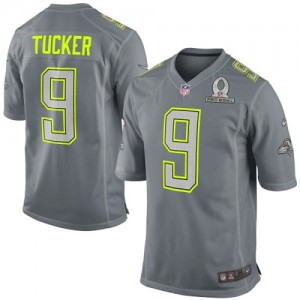 Hommes Nike Baltimore Ravens # 9 Justin Tucker élite gris 2014 Pro Bowl NFL Maillot Magasin