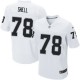 Hommes Nike Las Vegas Raiders # 78 Shell Art Élite blanc NFL Maillot Magasin