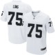 Men Nike Oakland Raiders &75 Howie Long Elite White NFL Jersey
