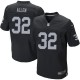 Men Nike Oakland Raiders &32 Marcus Allen Elite Black Team Color NFL Jersey