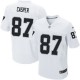 Men Nike Oakland Raiders &87 Dave Casper Elite White NFL Jersey