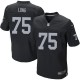 Hommes Nike Las Vegas Raiders # 75 Howie Long élite noir équipe NFL Maillot Magasin de couleur