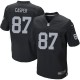 Men Nike Oakland Raiders &87 Dave Casper Elite Black Team Color NFL Jersey