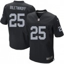 Men Nike Oakland Raiders &25 Fred Biletnikoff Elite Black Team Color NFL Jersey