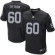 Hommes Nike Las Vegas Raiders # 60 Otis Sistrunk Élite Noir couleur NFL maillot de Team