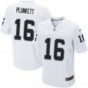 Men Nike Oakland Raiders &16 Jim Plunkett Elite White NFL Jersey