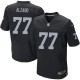 Men Nike Oakland Raiders &77 Lyle Alzado Elite Black Team Color NFL Jersey