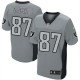 Men Nike Oakland Raiders &87 Dave Casper Elite Grey Shadow NFL Jersey