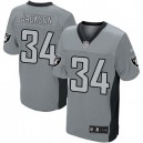 Men Nike Oakland Raiders &34 Bo Jackson Elite Grey Shadow NFL Jersey