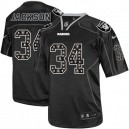 Men Nike Oakland Raiders &34 Bo Jackson Elite New Lights Out Black NFL Jersey
