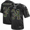 Men Nike Oakland Raiders &34 Bo Jackson Elite Black Camo Fashion NFL Jersey