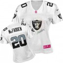 Women Nike Oakland Raiders &20 Darren McFadden Elite White 2012 Fem Fan NFL Jersey