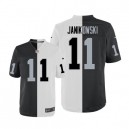 Men Nike Oakland Raiders &11 Sebastian Janikowski Elite Team/Road Two Tone NFL Jersey