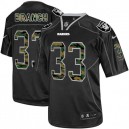 Men Nike Oakland Raiders &33 Tyvon Branch Elite Black Camo Fashion NFL Jersey