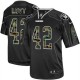 Men Nike Oakland Raiders &42 Ronnie Lott Elite Black Camo Fashion NFL Jersey