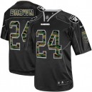 Men Nike Oakland Raiders &24 Willie Brown Elite Black Camo Fashion NFL Jersey