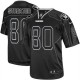 Men Nike Oakland Raiders &80 Rod Streater Elite Lights Out Black NFL Jersey