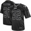 Men Nike Oakland Raiders &32 Jack Tatum Elite Lights Out Black NFL Jersey