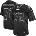 Men Nike Oakland Raiders &72 John Matuszak Elite Lights Out Black NFL Jersey