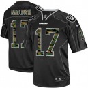 Men Nike Oakland Raiders &17 Denarius Moore Elite Black Camo Fashion NFL Jersey