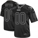 Men Nike Oakland Raiders &0 Jim Otto Elite Lights Out Black NFL Jersey