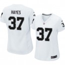 Women Nike Oakland Raiders &37 Lester Hayes Elite White NFL Jersey
