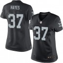 Women Nike Oakland Raiders &37 Lester Hayes Elite Black Team Color NFL Jersey