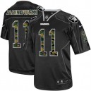 Men Nike Oakland Raiders &11 Sebastian Janikowski Elite Black Camo Fashion NFL Jersey