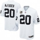 Youth Nike Oakland Raiders &20 Darren McFadden Elite White C Patch NFL Jersey