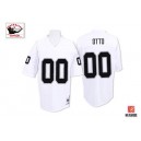 Mitchell and Ness Oakland Raiders &0 Jim Otto White Authentic NFL Throwback Jersey