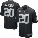 Youth Nike Oakland Raiders &20 Darren McFadden Elite Black Team Color C Patch NFL Jersey