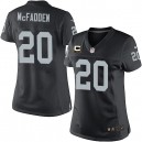 Women Nike Oakland Raiders &20 Darren McFadden Elite Black Team Color C Patch NFL Jersey