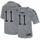 Men Nike Oakland Raiders &11 Sebastian Janikowski Elite Lights Out Grey NFL Jersey