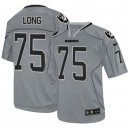 Men Nike Oakland Raiders &75 Howie Long Elite Lights Out Grey NFL Jersey