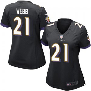 Femmes Nike Baltimore Ravens # 21 Lardarius Webb élite noir alternent NFL Maillot Magasin
