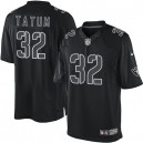 Men Nike Oakland Raiders &32 Jack Tatum Elite Black Impact NFL Jersey