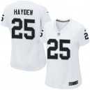Women Nike Oakland Raiders &25 D.J.Hayden Elite White NFL Jersey