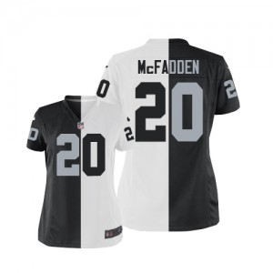 Femmes Nike Las Vegas Raiders # 20 Darren McFadden Élite Team/route deux tonnes NFL Maillot Magasin