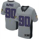 Men Nike Baltimore Ravens &90 Pernell McPhee Elite Grey Shadow NFL Jersey