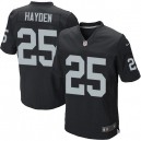 Men Nike Oakland Raiders &25 D.J.Hayden Elite Black Team Color NFL Jersey