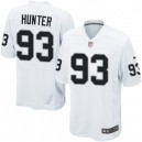 Youth Nike Oakland Raiders &93 Jason Hunter Elite White NFL Jersey