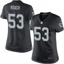 Women Nike Oakland Raiders &53 Nick Roach Elite Black Team Color NFL Jersey