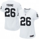Women Nike Oakland Raiders &26 Usama Young Elite White NFL Jersey