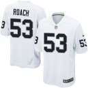 Youth Nike Oakland Raiders &53 Nick Roach Elite White NFL Jersey