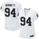 Women Nike Oakland Raiders &94 Kevin Burnett Elite White NFL Jersey