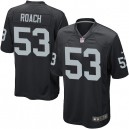 Youth Nike Oakland Raiders &53 Nick Roach Elite Black Team Color NFL Jersey